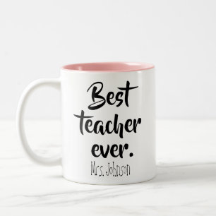 Beste Lehrerin je Niedliche Geschenkschule Zweifarbige Tasse
