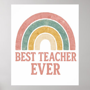 beste Lehrerin je Poster