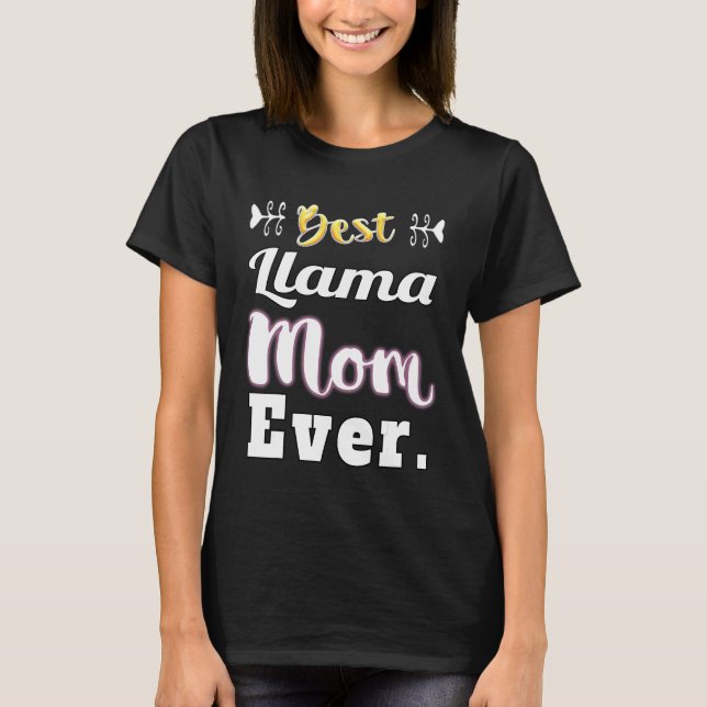 Beste Llama-Mama je T-Shirt (Vorderseite)