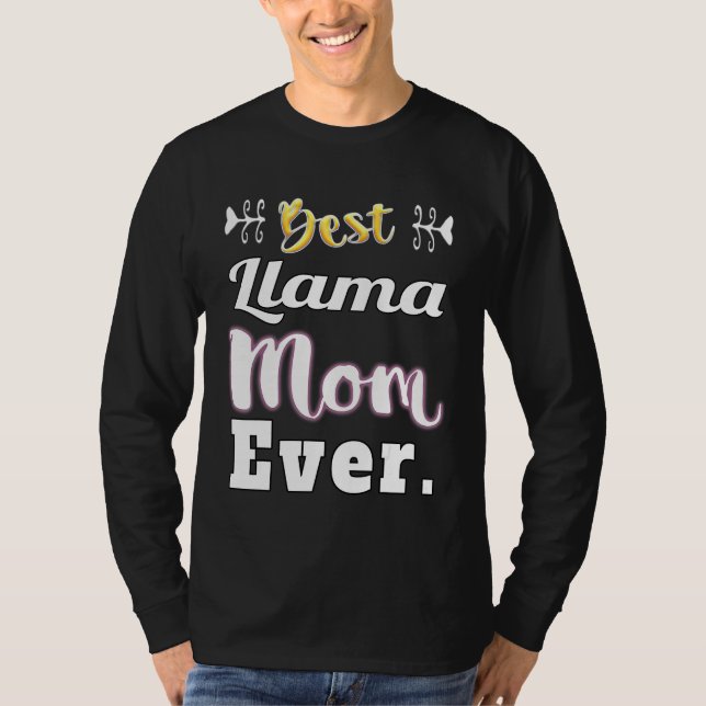 Beste Llama-Mama je T-Shirt (Vorderseite)