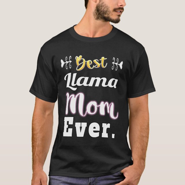 Beste Llama-Mama je T-Shirt (Vorderseite)