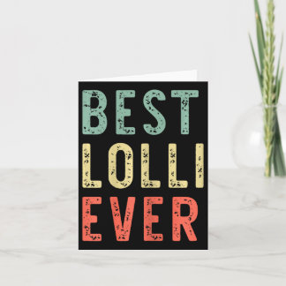 Beste Lolli Ever Familie Funny Vintag Retro Karte