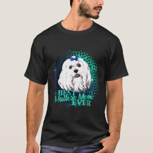 Beste maltesische Mama je Hundebesitzer   Ideen T-Shirt