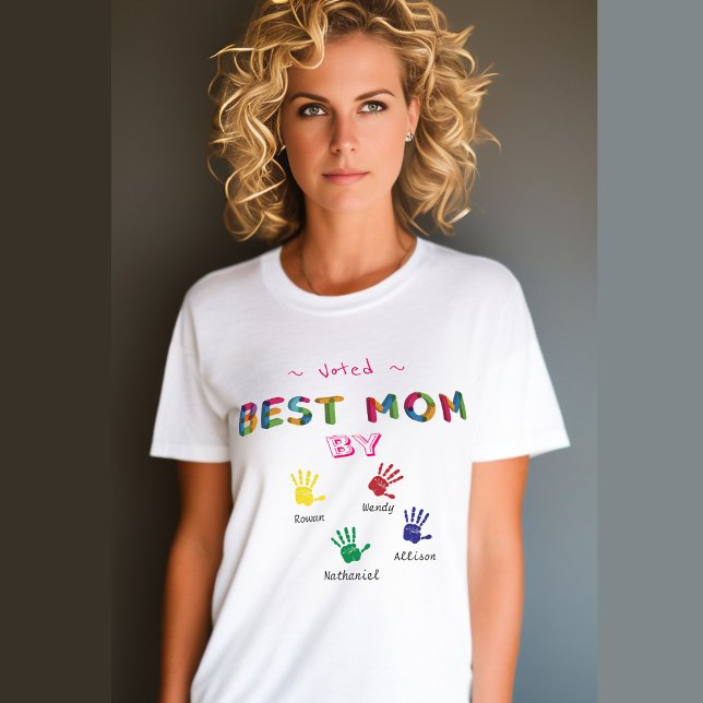 Beste Mama am Muttertag Personalisiert T-Shirt (Von Creator hochgeladen)