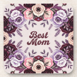 Beste Mama Beige Lavender Untersetzer Set