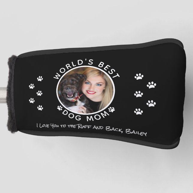 Beste Mama Benutzerdefinierter Pet Foto Name Schwa Golf Headcover (Vorderseite)