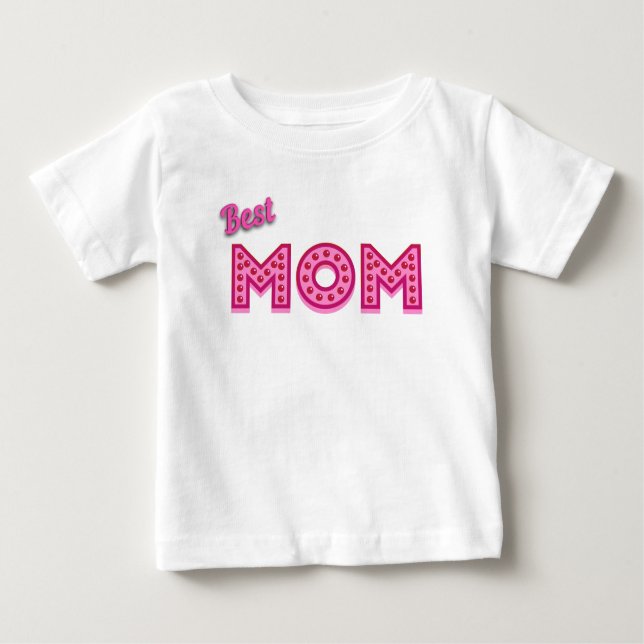 Beste Mama Beste Mama je Beste Mutter Baby T-shirt (Vorderseite)
