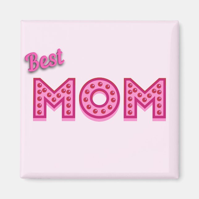 Beste Mama Beste Mama je Beste Mutter Magnet (Vorne)
