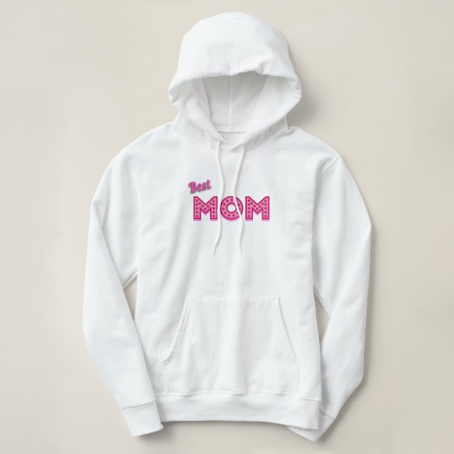 Beste Mama, beste Mama je I Liebe Sie MAMA Liebe M Hoodie (Design vorne)