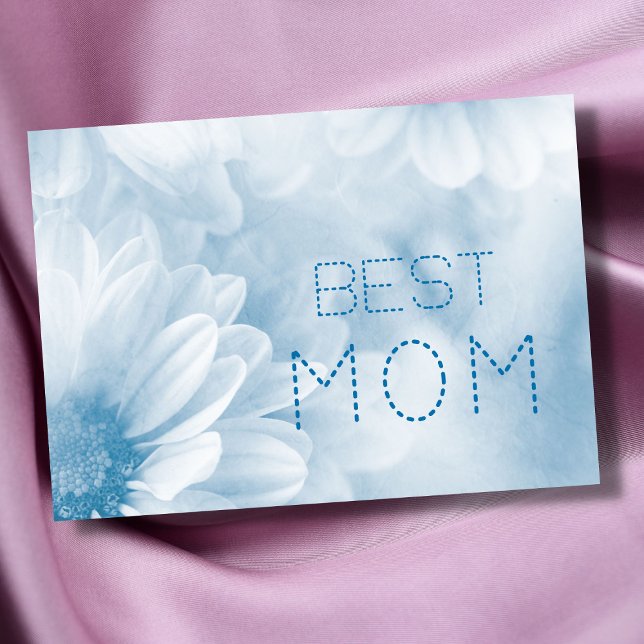 Beste Mama Beste Mama je pastellfarben elegant flo Karte (Von Creator hochgeladen)