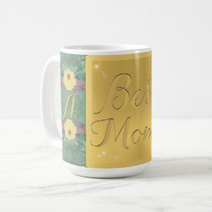 "Beste Mama" bläserne Brass-ähnliche Monogramm-Tas Kaffeetasse