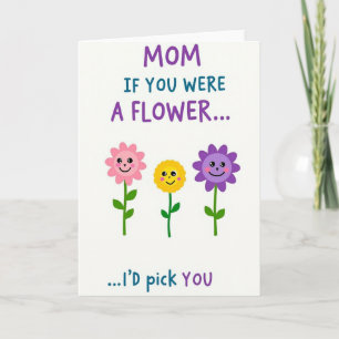 Beste Mama Blumen Auswahlkarte Karte