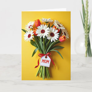 Beste Mama Blumenstrauß Karte