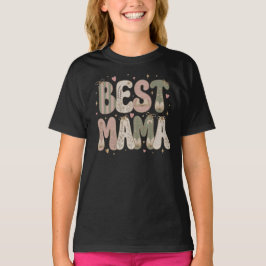 Beste Mama Bookish Floral Literarisches Design T-Shirt