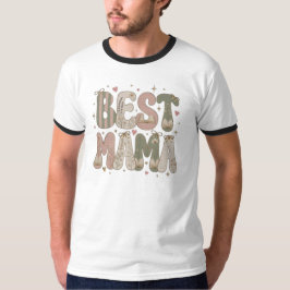 Beste Mama Buchliebhaber Blumen Design T-Shirt