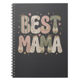 Beste Mama Buchliebhaber Blumenliteratur-Design Notizblock