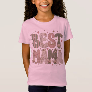 Beste Mama Buchliebhaber Blumenliteratur-Design T-Shirt