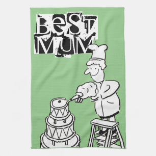 Beste Mama Cake Maker Cake Decoration Geschirrtuch