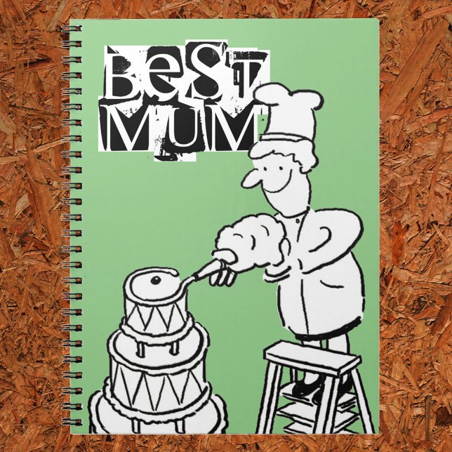 Beste Mama Cake Maker Dekorieren Riesenkuchen-Note Notizblock (Von Creator hochgeladen)
