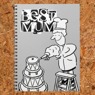 Beste Mama Cake Maker Dekorieren Riesenkuchen-Note Notizblock