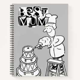 Beste Mama Cake Maker Dekorieren Riesenkuchen-Note Notizbuch