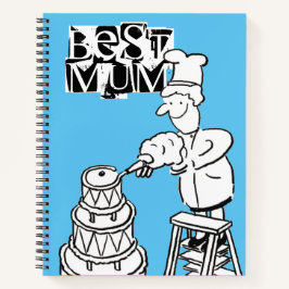 Beste Mama Cake Maker Dekorieren Riesenkuchen-Note Notizbuch