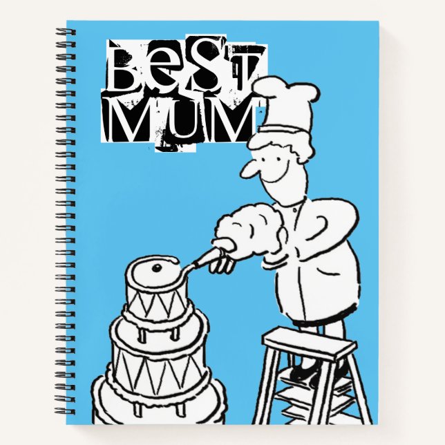 Beste Mama Cake Maker Dekorieren Riesenkuchen-Note Notizbuch (Vorderseite)