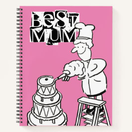 Beste Mama Cake Maker Dekorieren Riesenkuchen-Note Notizbuch