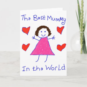 Beste Mama der Welt Feiertagskarte