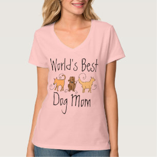 Beste Mama der Welt Hunde T-Shirt
