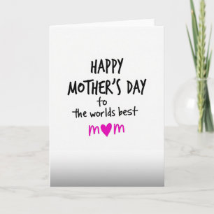 Beste Mama der Welt Karte mit Text