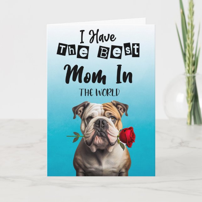 Beste Mama der Welt... Personalisierter Muttertag Dankeskarte (Vorderseite)