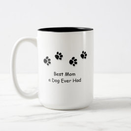 Beste Mama ein Hund hatte überhaupt Reise-Tasse Zweifarbige Tasse