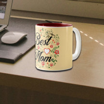 Beste Mama Elegantes Blumendesign