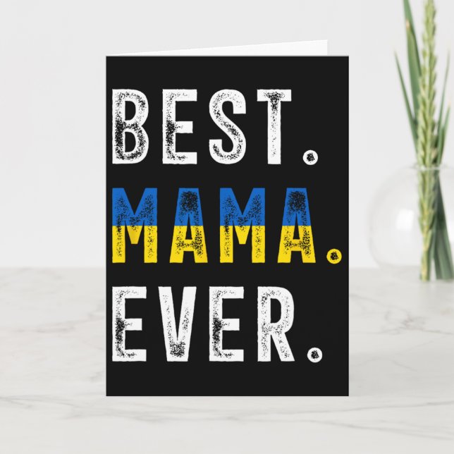 Beste Mama ever! Beste ukrainische Mutter  Karte (Vorderseite)