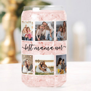 Beste Mama-Ever für Mama - individuelle FotoCollag Dosenglas