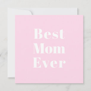 Beste Mama Ever hellrosa moderne Typografie-Karte