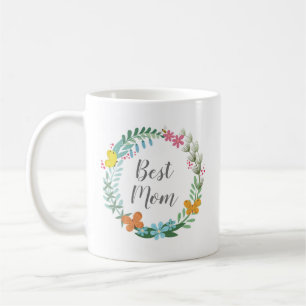 Beste Mama Floral Wilde Blume Butterfly Kraut Kaffeetasse