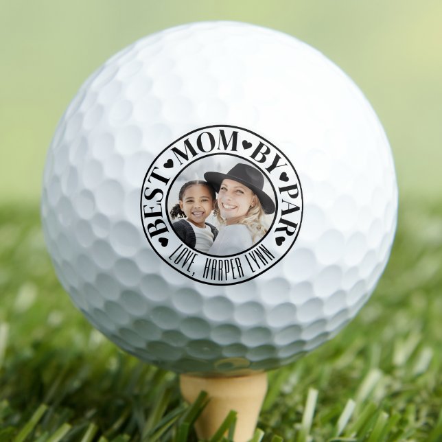 Beste Mama Foto Golfbälle (Personalized Best Mom Photo Golf Balls)