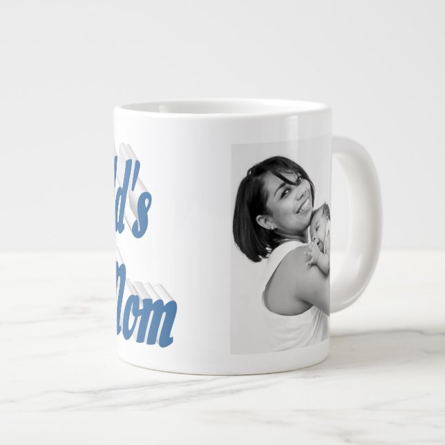 Beste Mama Foto Jumbo-Tasse (Vorderseite Rechts)