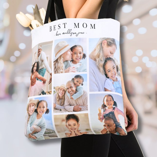 Beste Mama-FotoCollage (Best Mom Photo Collage Tote Bag)