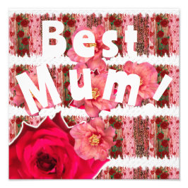 Beste Mama! Fotodruck