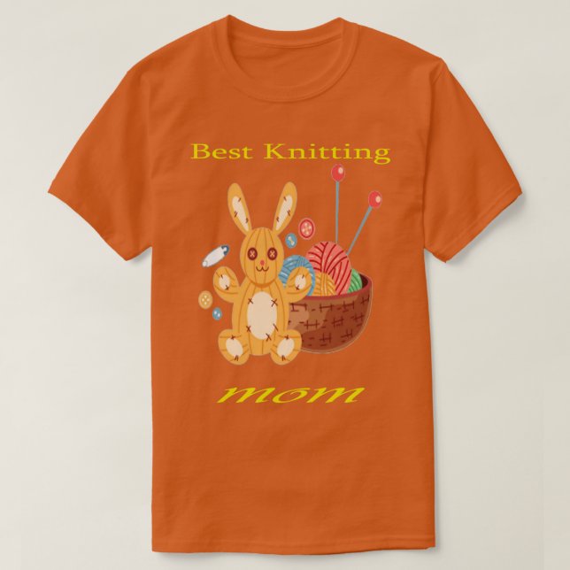 Beste Mama für das Stricken 495 T-Shirt (Design vorne)