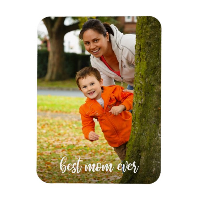 Beste Mama für ein benutzerdefiniertes Foto Magnet (Vertikal)