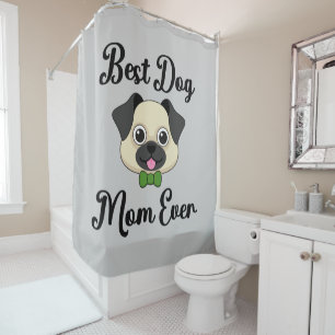 Beste Mama für Hunde Duschvorhang