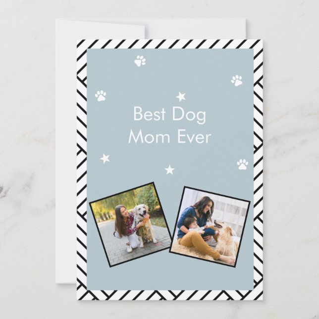 Beste Mama für Hunde Einladung (Vorderseite)