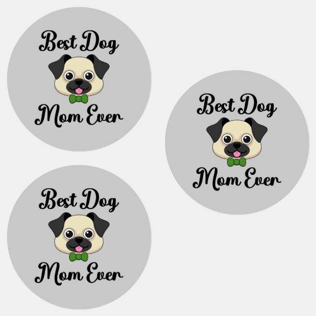 Beste Mama für Hunde Etiketten (Gruppe)