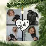 Beste Mama für Hunde | FotoCollage Ornament Aus Metall<br><div class="desc">Nichts sagt 'BEST DOG MAMA' wie dieses atemberaubende Foto Collage Weihnachtsschmuck. Wählen Sie vier Ihrer Lieblingsfotos aus und personalisieren Sie diesen einzigartigen Sake. Farben,  Schriftart Stile,  es liegt ganz bei Ihnen. Ein perfektes kleine Geschenk,  das sie bestimmt an ihre wütende Freundin an jedem Weihnachtsfest erinnert.</div>