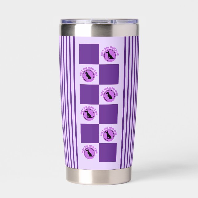 Beste Mama für Hunde, Hunde liebt Geschenke Thermobecher (Vorderseite)