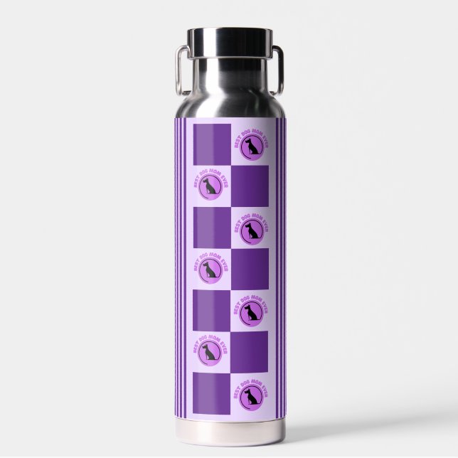 Beste Mama für Hunde, Hunde liebt Geschenke Trinkflasche (Vorne)